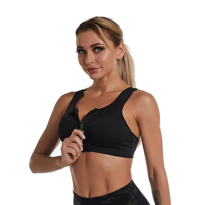 Women's Zip-Up Sports Bra: Running, Yoga, and More!